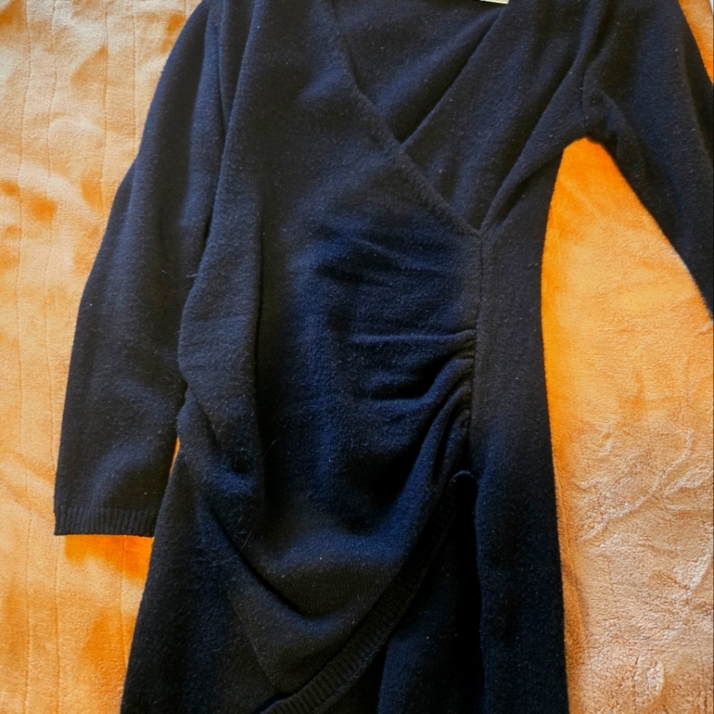Elegant Black Wrap Dress